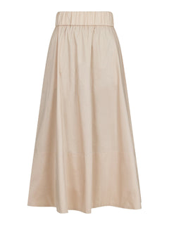 Yara Poplin Skirt - Dark Sand