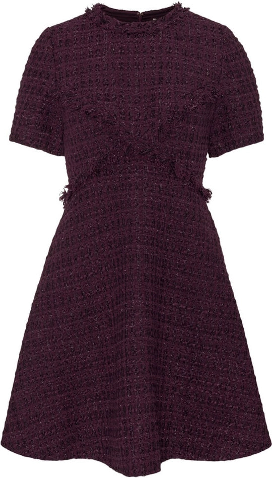 Dottie Mini Dress - Burgundy