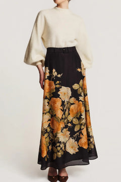 Organza Skirt - Midnight Field