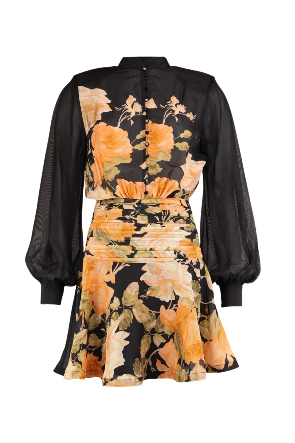 Organza Mini Dress - Midnight Field