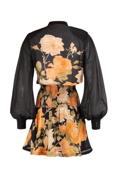 Organza Mini Dress - Midnight Field