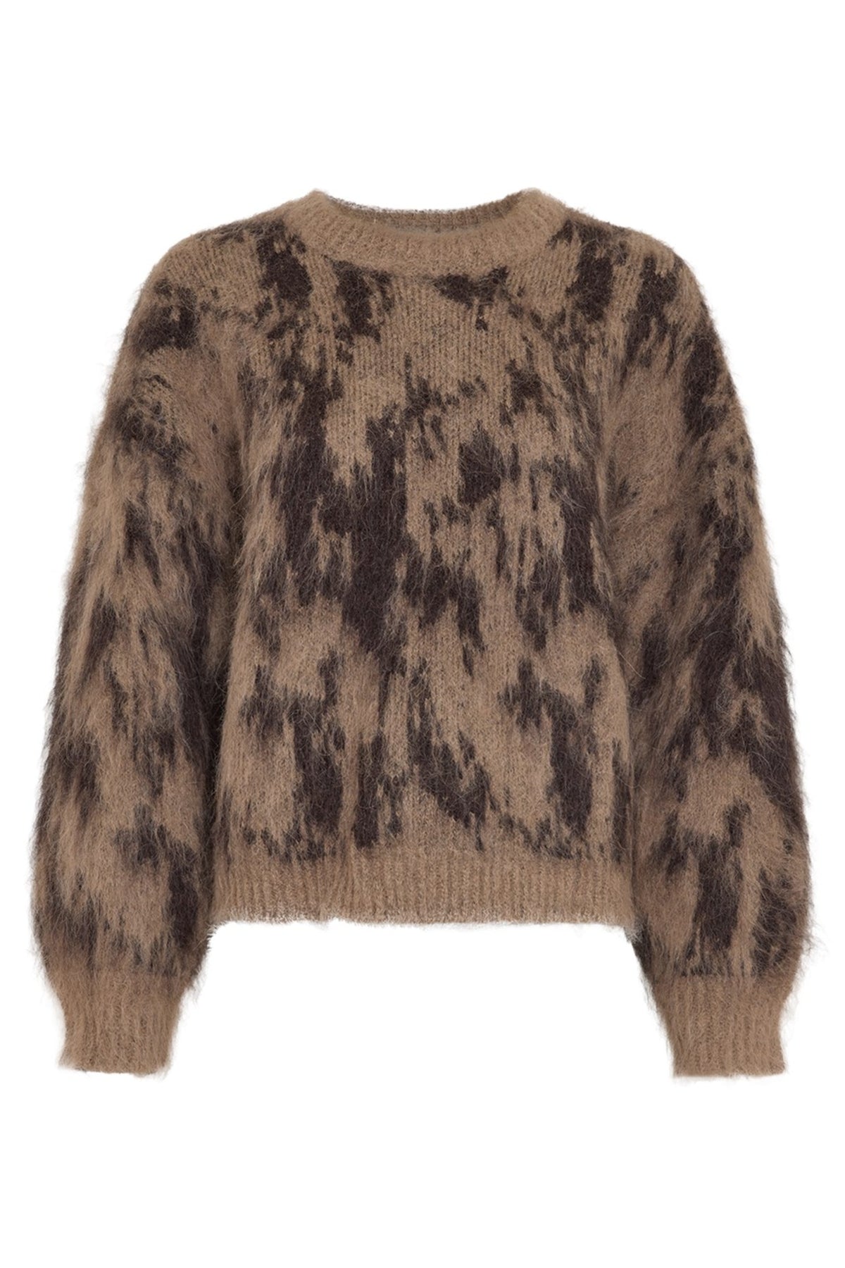 Agnete Lycie Pullover - Tannin Abstract