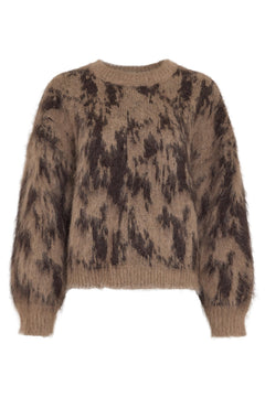 Agnete Lycie Pullover - Tannin Abstract