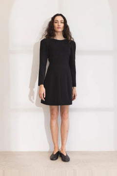 Nathalie Pearl Dress - Black