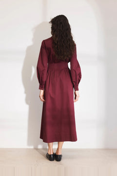 Noelle Dress - Dark Red
