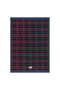 2 Pk Checked Towel 50x70 - Navy/Green/Wine