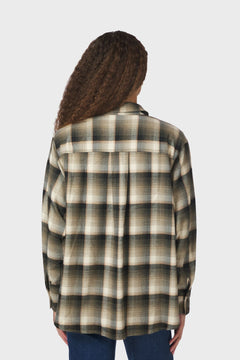 Dalma Flannel Check Shirt - Army