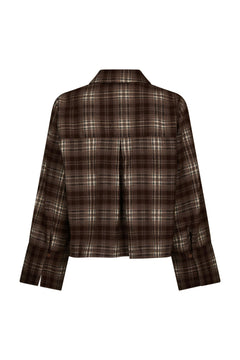 Jaylin Flannel Check Shirt - Warm Grey