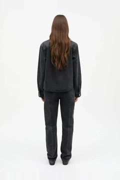 Salvo Denim Crash Shirt - Black Stone Wash