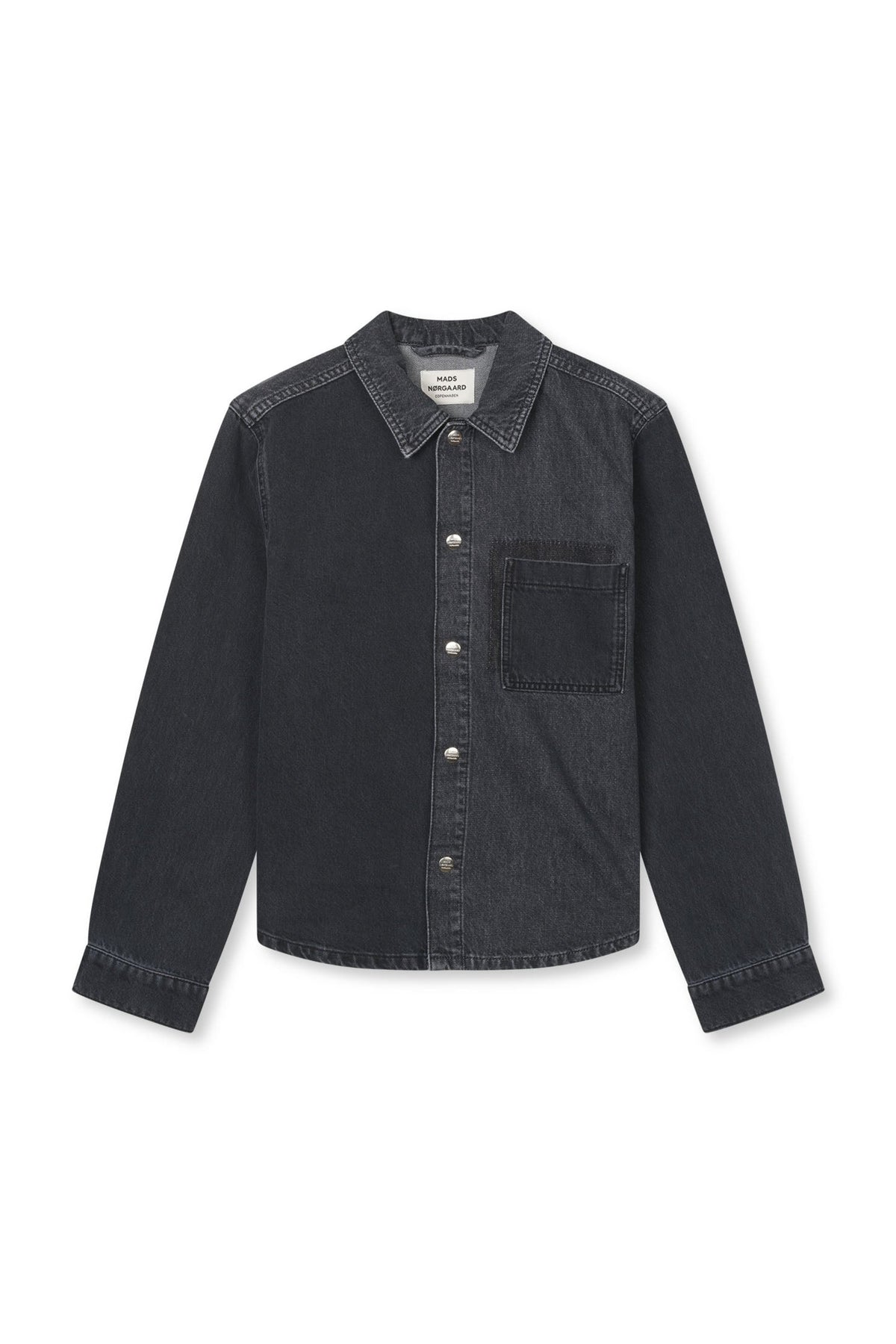 Salvo Denim Crash Shirt - Black Stone Wash