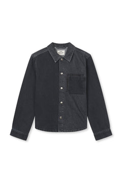 Salvo Denim Crash Shirt - Black Stone Wash