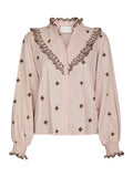 Degas Blouse - Dusty Rose/Brown