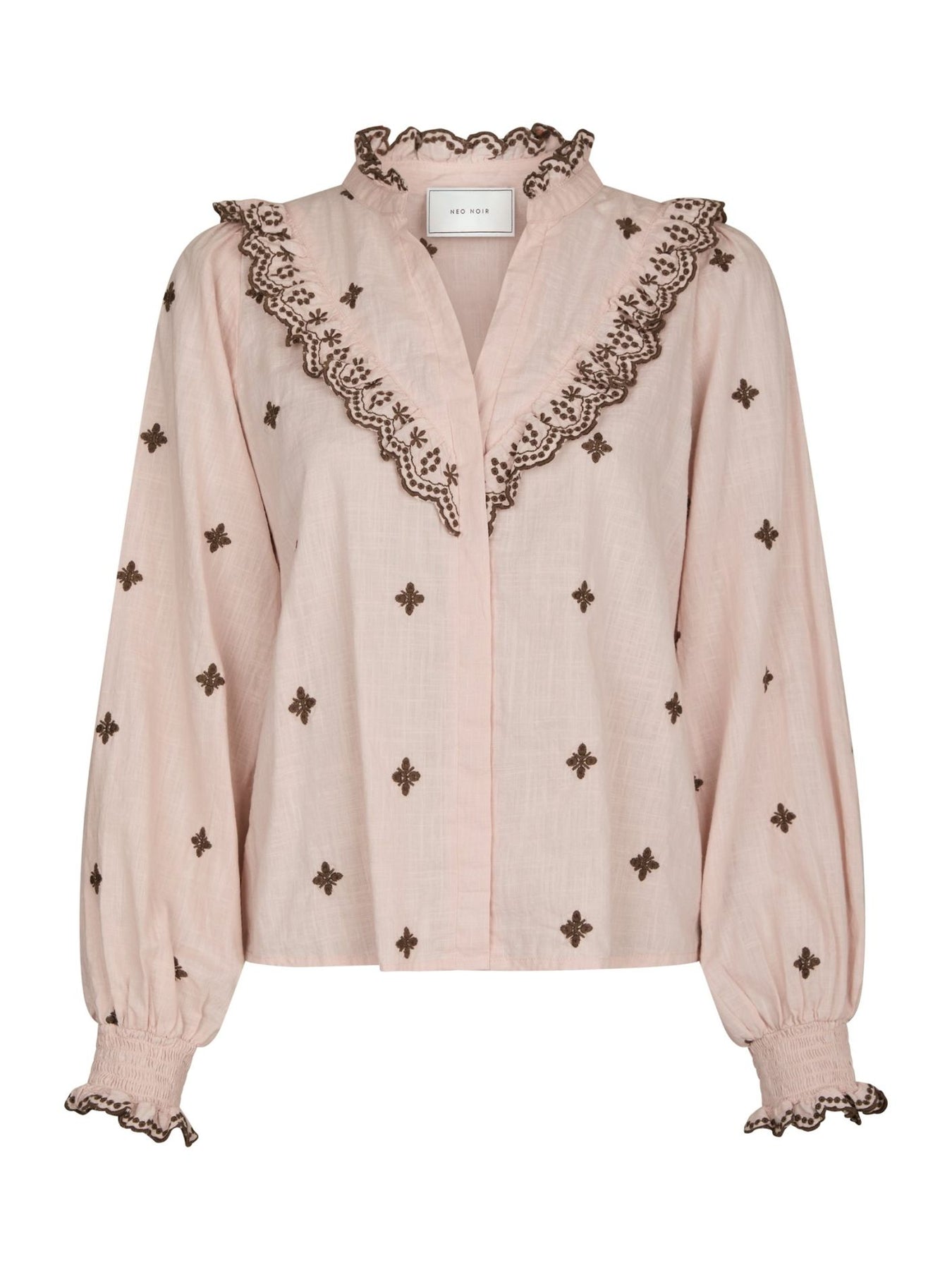 Degas Blouse - Dusty Rose/Brown