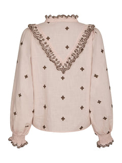 Degas Blouse - Dusty Rose/Brown