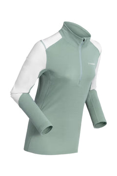 Shield Wool Half Zip - Sage Green