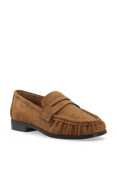 Biacarma Penny Loafer Faux Suede - Tan