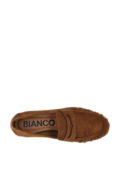 Biacarma Penny Loafer Faux Suede - Tan