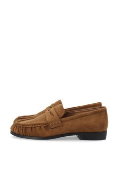 Biacarma Penny Loafer Faux Suede - Tan