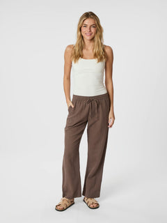 Sonar Linen Pants - Brown