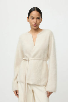 Brushed Cardigan - Chalk