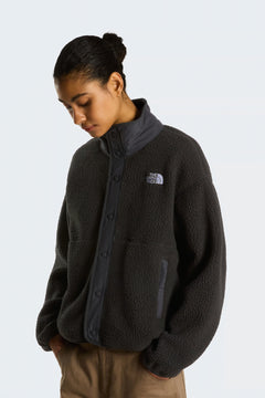 W Cragmont Snap Front Fleece Jacket - TNF Black/Anthracite Gr