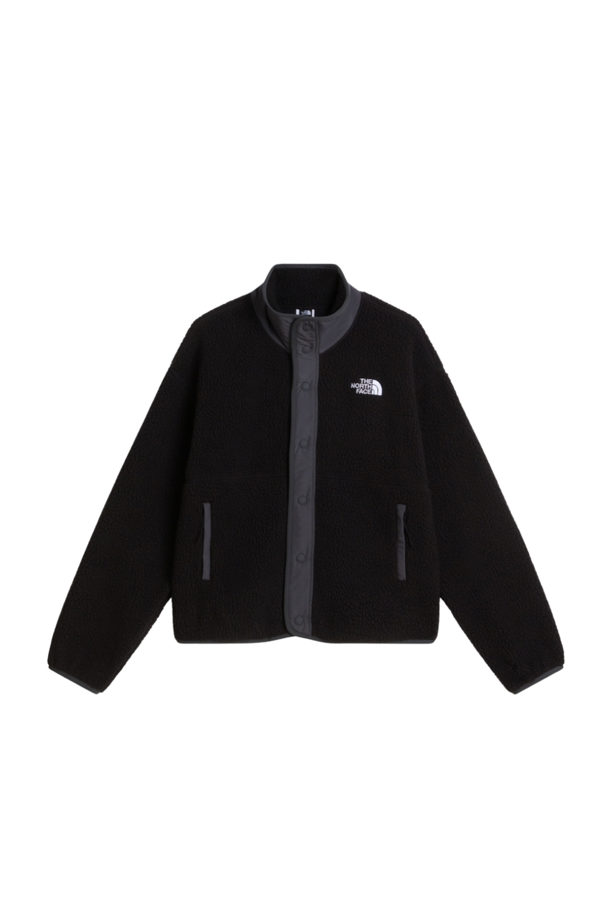 W Cragmont Snap Front Fleece Jacket - TNF Black/Anthracite Gr