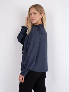 Zola Blouse - Midnight Blue