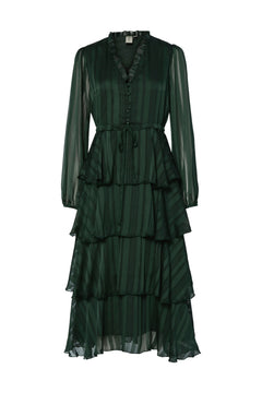 Yascruella Ls Midi Dress - Sycamore
