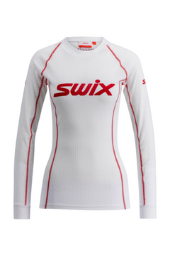 Racex Classic Long Sleeve W - Bright White/Swix Red