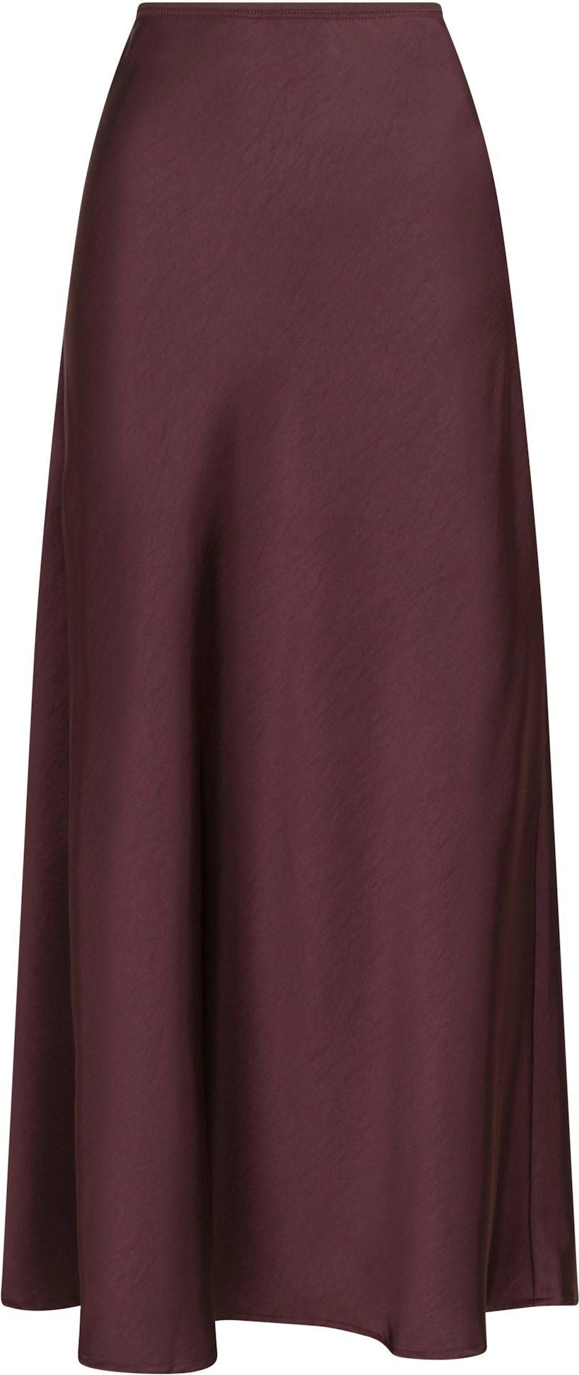 Vicky Heavy Sateen Skirt - Burgundy