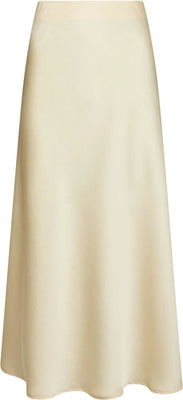 Vicky Heavy Sateen Skirt - Light Yellow