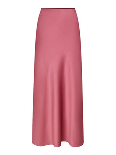 Vicky Heavy Sateen Skirt - Cherry Pink