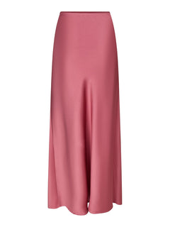 Vicky Heavy Sateen Skirt - Cherry Pink