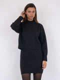 Paulina Knit Blouse - Black