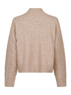 Paulina Knit Blouse - Sand Melange
