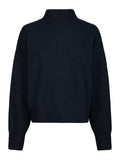 Paulina Knit Blouse - Navy