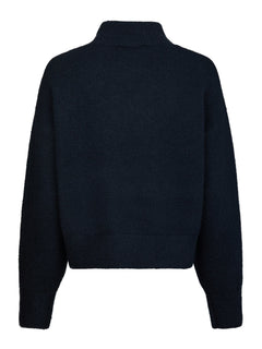 Paulina Knit Blouse - Navy