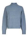 Paulina Knit Blouse - Smoke Blue
