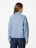 Paulina Knit Blouse - Smoke Blue