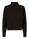 Paulina Knit Blouse - Dark Brown