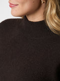 Paulina Knit Blouse - Dark Brown