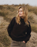 Paulina Knit Blouse - Dark Brown