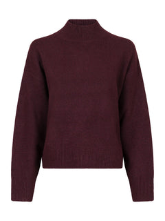 Paulina Knit Blouse - Wine