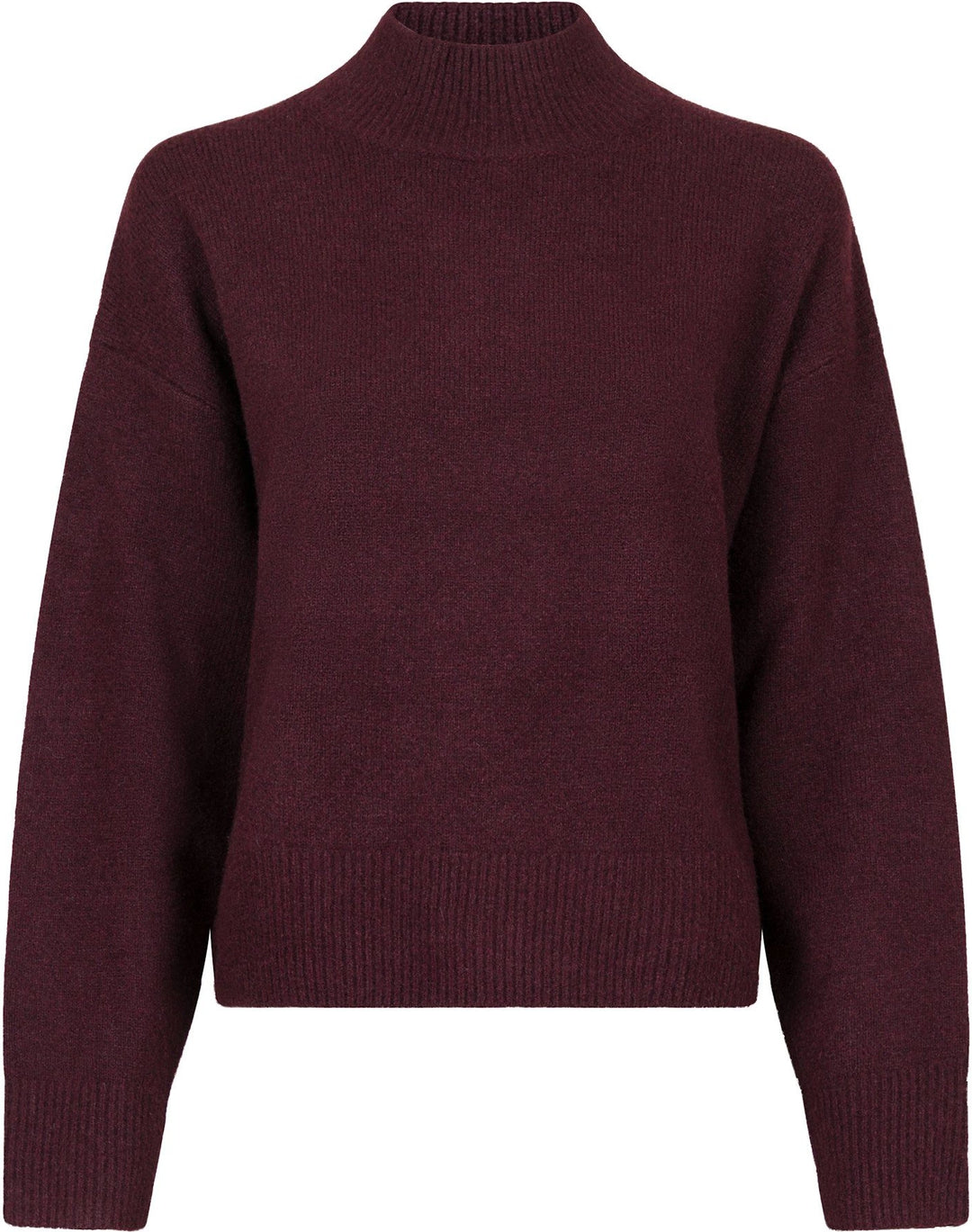Paulina Knit Blouse - Wine