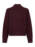 Paulina Knit Blouse - Wine