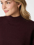 Paulina Knit Blouse - Wine