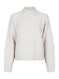 Paulina Knit Blouse - Beige Melange
