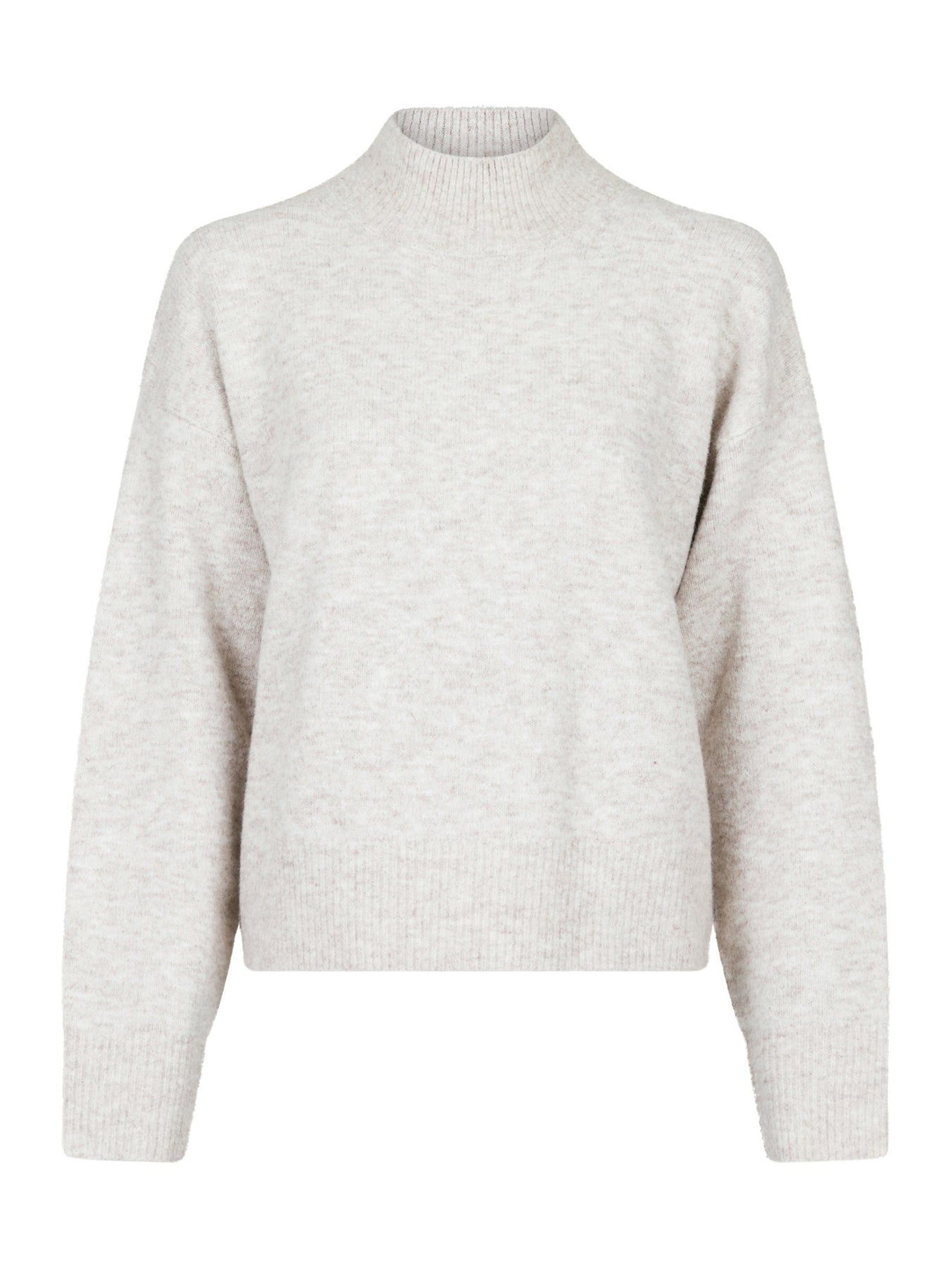 Paulina Knit Blouse - Beige Melange