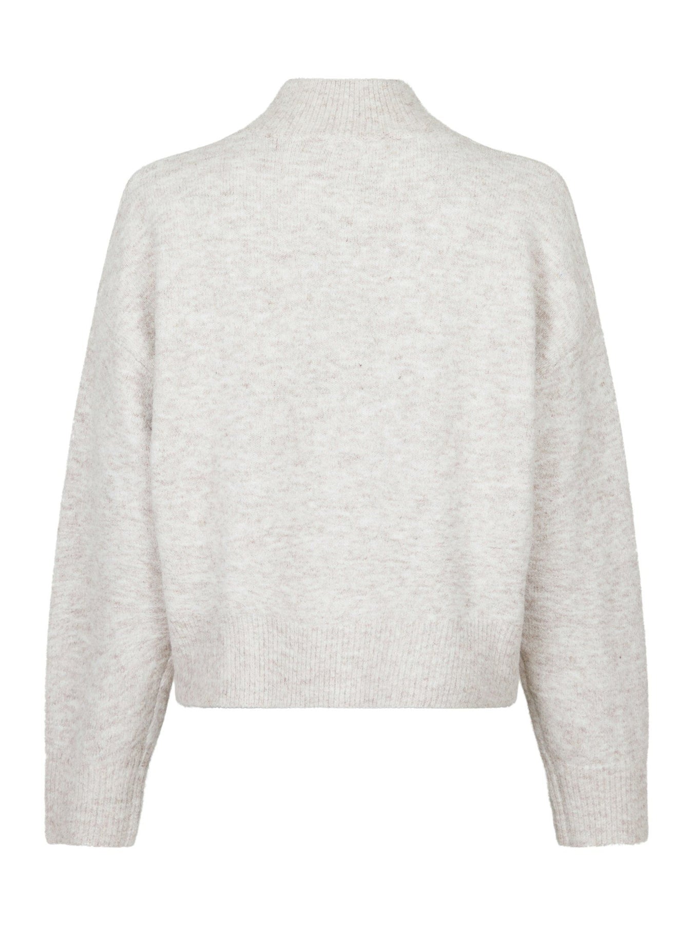Paulina Knit Blouse - Beige Melange