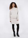 Paulina Knit Blouse - Beige Melange